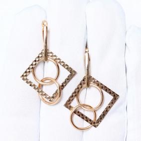 Золотые серьги Karatov Т10062Е075 Т10062Е075 фото