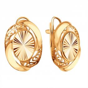Золотые серьги Karatov Т10062Е183 Т10062Е183 фото