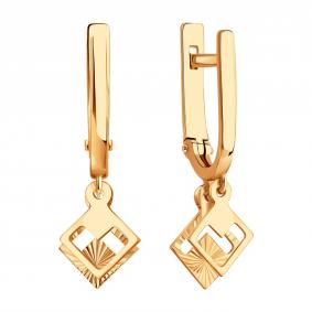 Золотые серьги Karatov Т10062Е186 Т10062Е186 фото
