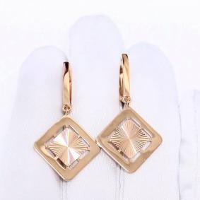 Золотые серьги Karatov Т10062Е274 Т10062Е274 фото