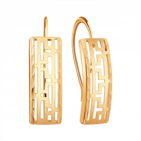 Золотые серьги Karatov Т10062Е490 Т10062Е490 фото