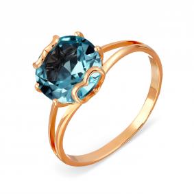 Золотое кольцо Karatov Т101017553-01 с Лондон топазом Т101017553-01 фото