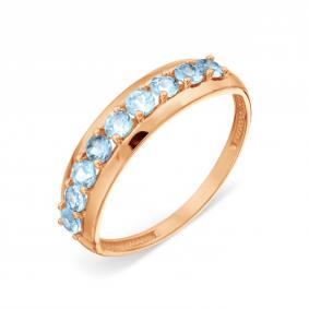 Золотое кольцо Karatov Т101018863 с топазом Т101018863 фото