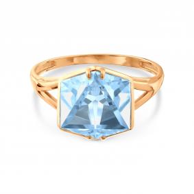 Золотое кольцо Karatov Т10101А733 с топазом и гранатом Т10101А733 фото