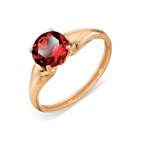Золотое кольцо Karatov Т10101А777 с гранатом Т10101А777 фото