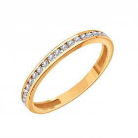 Золотое кольцо Karatov Т10101Д054 с бриллиантом Т10101Д054 фото