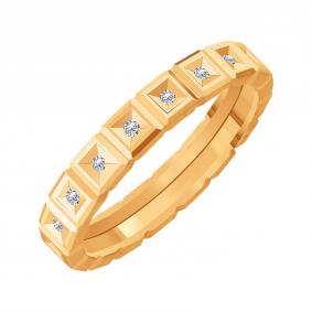 Золотое кольцо Karatov Т10101Д776 с бриллиантом Т10101Д776 фото