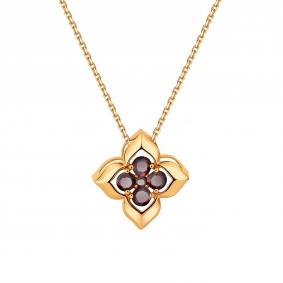 Золотая подвеска Karatov Т101036484 с гранатом Т101036484 фото