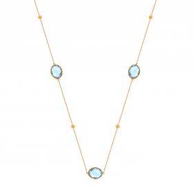 Золотое колье Karatov Т101111106 с топазом Т101111106 фото