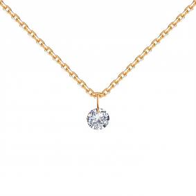 Золотое колье Karatov Т101112081 с бриллиантом Т101112081 фото