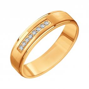 Золотое кольцо Karatov Т10131Д196 с бриллиантом Т10131Д196 фото