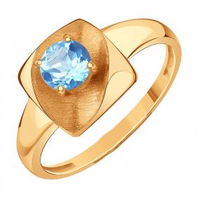 Золотое кольцо Karatov Т10161Д969 с топазом Т10161Д969 фото