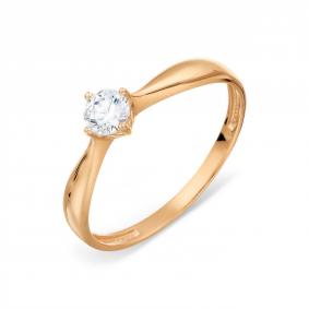 Золотое кольцо Karatov Т10201А317 с фианитом Т10201А317 фото