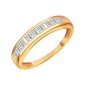 Золотое кольцо Karatov Т10201Б425 с фианитом Т10201Б425 фото