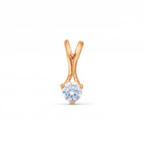 Золотая подвеска Karatov Т10203198 с фианитом Т10203198 фото