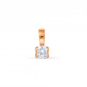 Золотая подвеска Karatov Т10203215 с фианитом Т10203215 фото