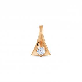 Золотая подвеска Karatov Т10203302 с фианитом Т10203302 фото