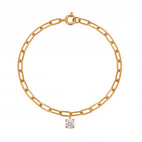 Золотой браслет Karatov Т102101494 с фианитом Т102101494 фото