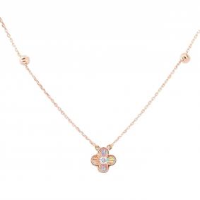 Золотое колье Karatov Т102112275 с фианитом Т102112275 фото