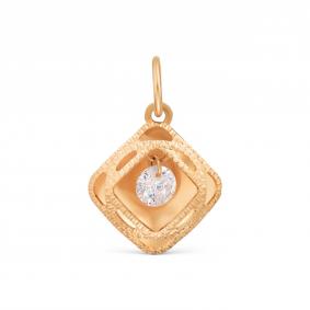 Золотая подвеска Karatov с подвижным фианитом Т102635380 Т102635380 фото