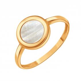 Золотое кольцо Karatov Т10301Б722 с перламутром Т10301Б722 фото