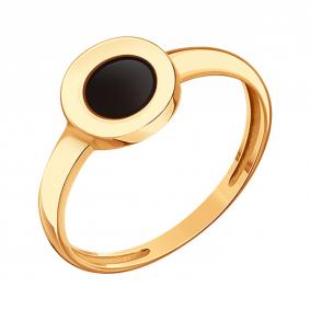 Золотое кольцо Karatov Т10301Д179 с ониксом Т10301Д179 фото