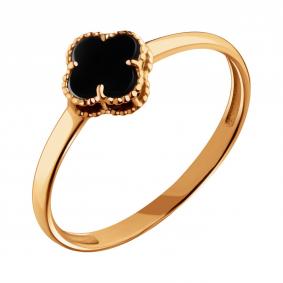 Золотое кольцо Karatov Т10301Д270 с ониксом Т10301Д270 фото