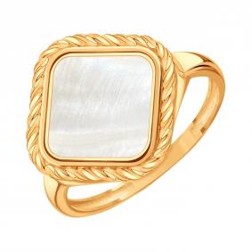 Золотое кольцо Karatov Т10301Д827 с перламутром Т10301Д827 фото