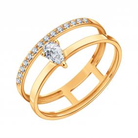 Золотое кольцо Karatov Т10701Д973 с фианитом Т10701Д973 фото