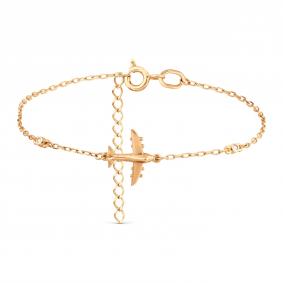 Золотой браслет Karatov Т107101008 с фианитом Т107101008 фото