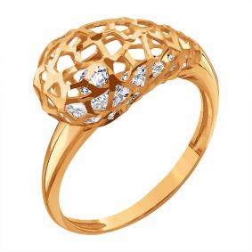 Золотое кольцо Karatov Т10761Д358 с фианитом Т10761Д358 фото