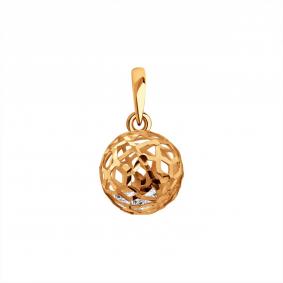 Золотая подвеска Karatov Т107636199 с фианитом Т107636199 фото