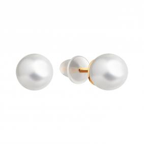 Золотые серьги Karatov Т108021885-1 с жемчугом Т108021885-1 фото