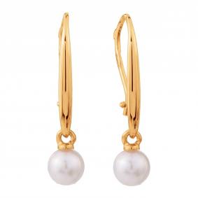 Золотые серьги Karatov Т10802Е739 с жемчугом Т10802Е739 фото
