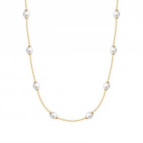 Золотое колье Karatov Т108112206 с жемчугом Т108112206 фото