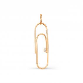 Золотая подвеска Karatov Т112034551 с фианитом Т112034551 фото