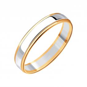 Обручальное кольцо 4 мм из комбинированного золота Karatov Т13001Б261 Т13001Б261 фото
