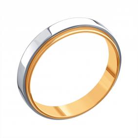 Обручальное кольцо 5 мм из комбинированного золота Karatov Т13001Б396 Т13001Б396 фото