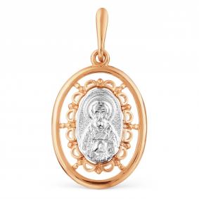 Золотая подвеска-иконка Святитель Николай Чудотворец Karatov Т130034872 Т130034872 фото