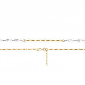 Браслет плетение Фантазийное из комбинированного золота Karatov Т130101328 Т130101328 фото