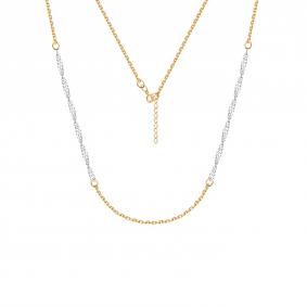 Цепь плетение Фантазийное из комбинированного золота Karatov Т130112055 Т130112055 фото