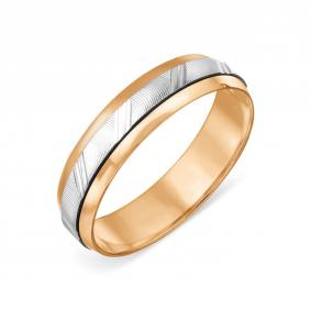 Обручальное кольцо из комбинированного золота 4,5 мм Karatov Т130611489 Т130611489 фото