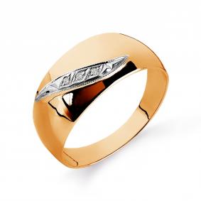 Золотое кольцо Karatov Т13101383 с бриллиантом Т13101383 фото
