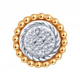 Золотая подвеска Karatov Т131036267 с бриллиантом Т131036267 фото