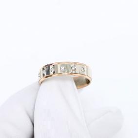 Золотое обручальное кольцо 5 мм Karatov с бриллиантом Т13161Д563 Т13161Д563 фото