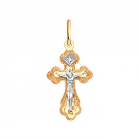 Золотая подвеска Karatov Т13186116 с бриллиантом Т13186116 фото