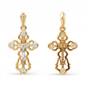 Золотая подвеска Karatov Т13206326 с фианитом Т13206326 фото