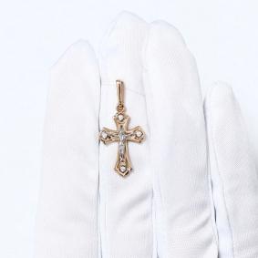 Золотая подвеска Karatov Т13206392 с фианитом Т13206392 фото