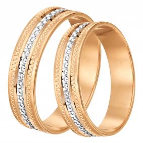 Золотое обручальное кольцо 5 мм Karatov Т140619168 Т140619168 фото