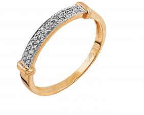 Золотое кольцо Karatov Т141014127 с бриллиантом Т141014127 фото